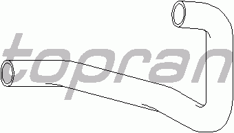 Шланг радиатора TOPRAN 104 131