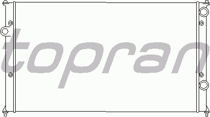 Радиатор охлаждения TOPRAN 110 178