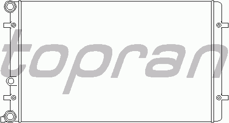 Радиатор охлаждения TOPRAN 110 177