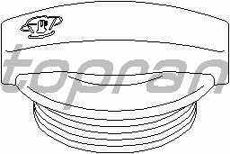 Пробка расширительного бачка TOPRAN 109 345
