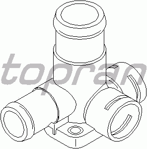 Фланец охлаждающей жидкости TOPRAN 101 456