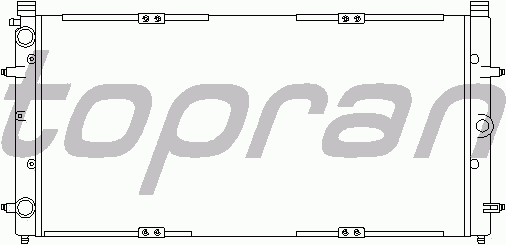 Радиатор охлаждения TOPRAN 105 746