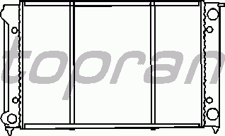 Радиатор охлаждения TOPRAN 102 726