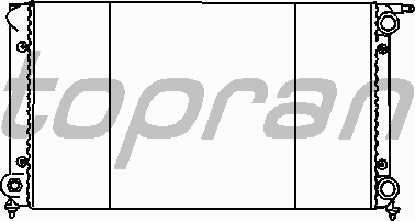 Радиатор охлаждения TOPRAN 103 384