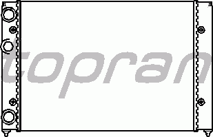 Радіатор, охолодження двигуна TOPRAN 103 985