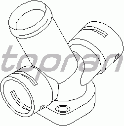 Фланец охлаждающей жидкости TOPRAN 107 613