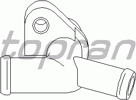 Фланец охлаждающей жидкости TOPRAN 107 623