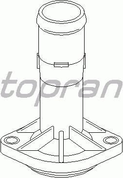 Фланец охлаждающей жидкости TOPRAN 108 187