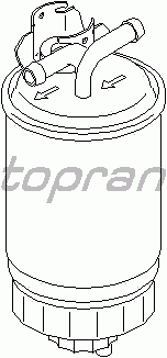 Топливный фильтр TOPRAN 102 732