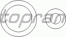 Комплект прокладок, форсунка TOPRAN 101 562