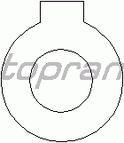 Кронштейн глушителя TOPRAN 102 755