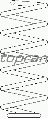 Пружина подвески TOPRAN 109 528