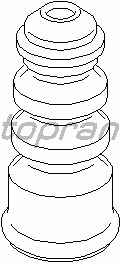Отбойник амортизатора TOPRAN 108 762