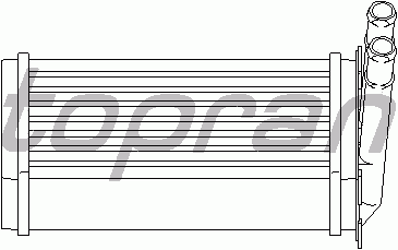 Радиатор отопителя TOPRAN 107 407