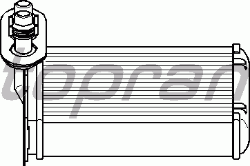 Радиатор отопителя TOPRAN 109 304