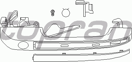 Ручка двери TOPRAN 102 881