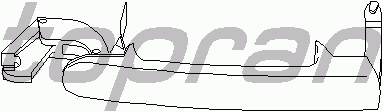 Ручка двери TOPRAN 108 866