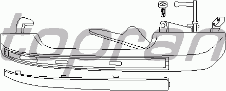Ручка двери TOPRAN 103 713