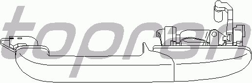 Ручка двери TOPRAN 108 480