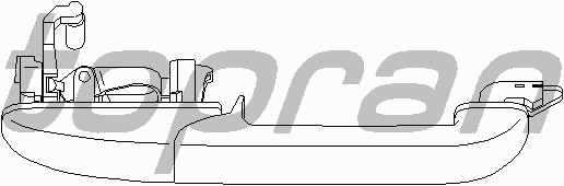 Ручка двери TOPRAN 108 479
