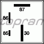 Реле топливного насоса TOPRAN 102 930