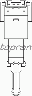 Выключатель фонаря сигнала торможения TOPRAN 109 001