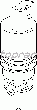 Насос омывателя TOPRAN 107 818