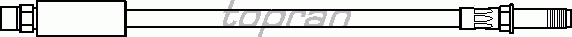 Тормозной шланг TOPRAN 500 196
