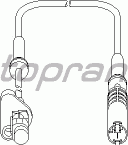Датчик вращения колеса TOPRAN 500 983