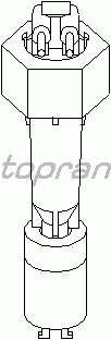 Датчик уровня, датчик уровня антифриза TOPRAN 500 798