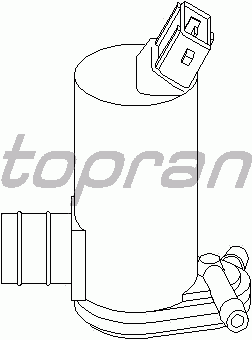 Насос омывателя TOPRAN 300 635