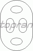 Кронштейн глушителя TOPRAN 303 871