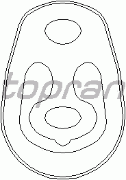Кронштейн глушителя TOPRAN 300 325
