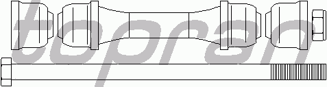 Тяга / стойка стабилизатора TOPRAN 302 396