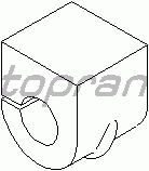 Втулка стабилизатора TOPRAN 400 443
