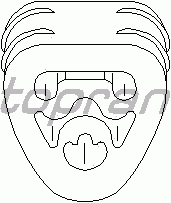 Кронштейн глушителя TOPRAN 400 231