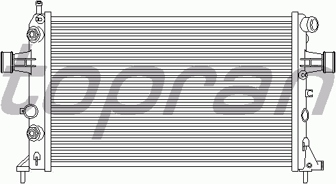 Радиатор охлаждения TOPRAN 206 972