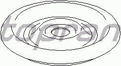 Опора стойки TOPRAN 205 465