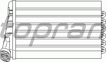 Радиатор отопителя TOPRAN 207 470