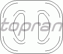 Кронштейн глушителя TOPRAN 201 718