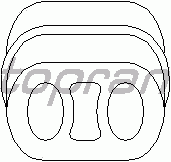 Кронштейн глушителя TOPRAN 205 065