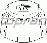 Пробка расширительного бачка TOPRAN 700 210