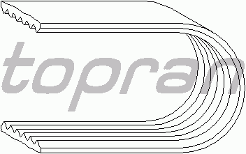 Поликлиновой ремень TOPRAN 100 338
