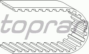 Ремінь ГРМ TOPRAN 100 555