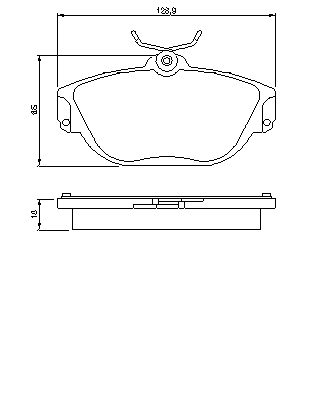 Тормозные колодки BOSCH 0 986 424 016