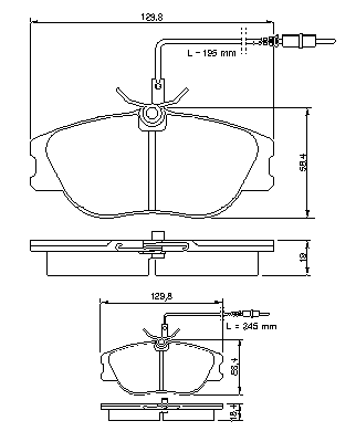 Тормозные колодки BOSCH 0 986 424 033