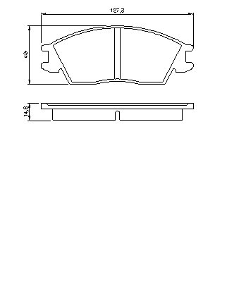 Тормозные колодки BOSCH 0 986 424 135