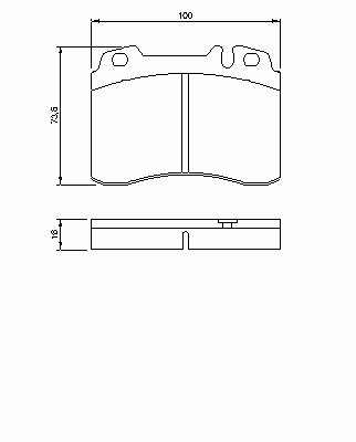 Тормозные колодки BOSCH 0 986 424 170