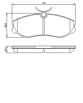 Тормозные колодки BOSCH 0 986 424 204