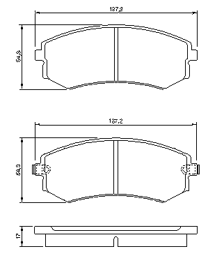 Тормозные колодки BOSCH 0 986 424 215